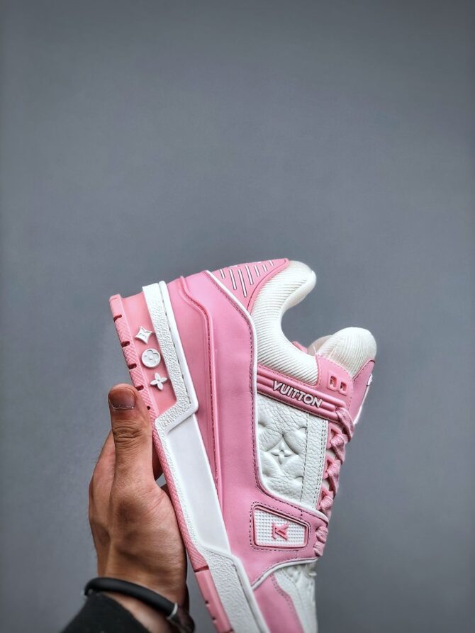 REPLICA LOUIS VUITTON LV TRAINER 'ROSA' - immagine 6