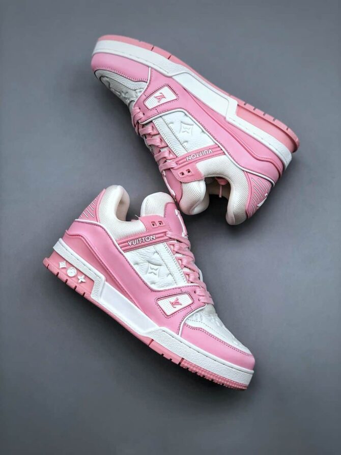 REPLICA LOUIS VUITTON LV TRAINER 'ROSA' - immagine 9