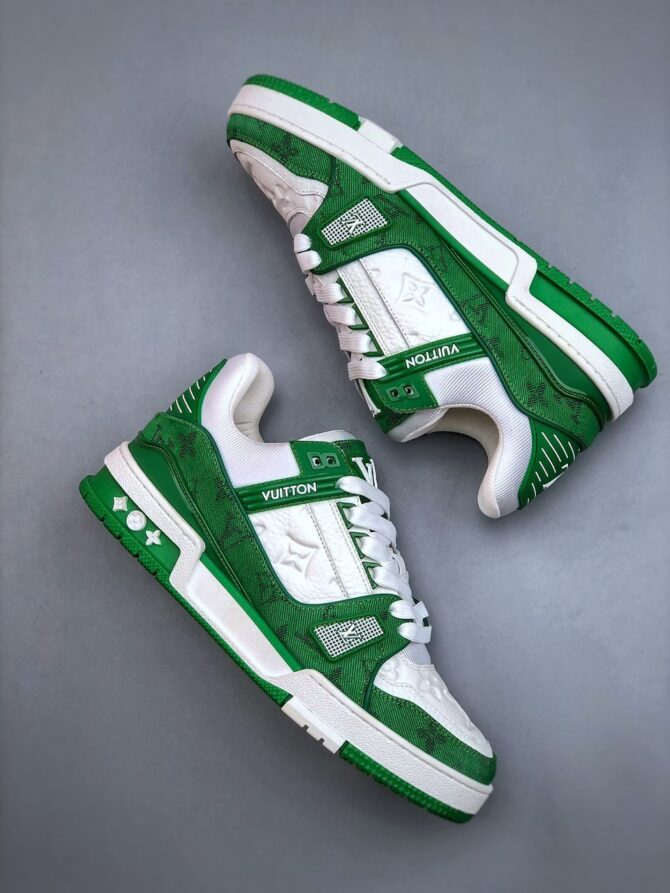 LOUIS VUITTON LV TRAINER 'VERDE' REPLICA - immagine 2