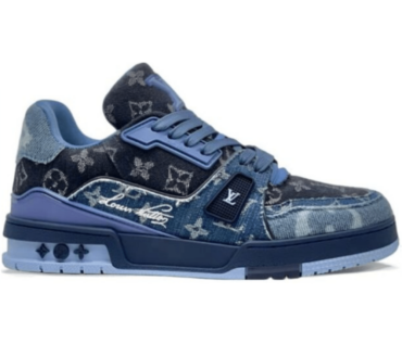 REPLICA LOUIS VUITTON TRAINER X NIGO 'BLU' DENIM