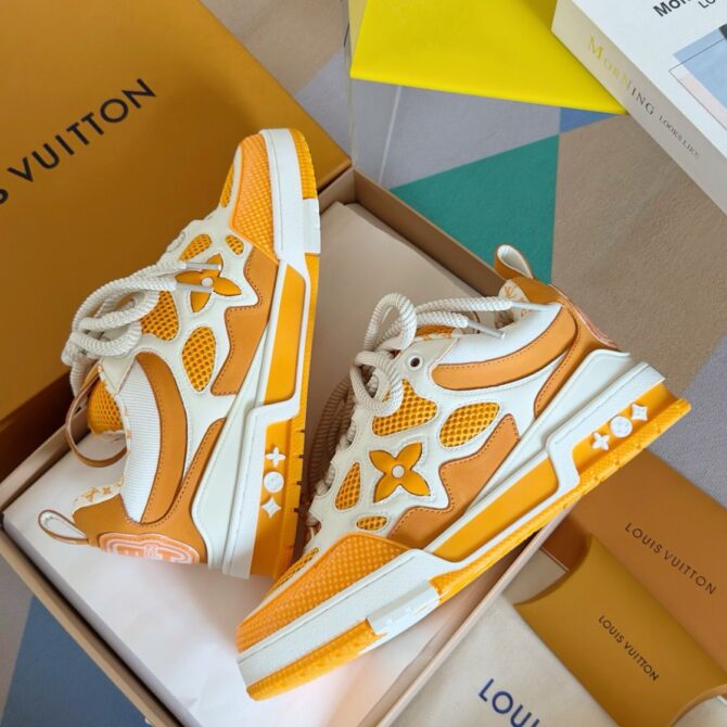 REPLICA LOUIS VUITTON LV SNEAK 'ARANCIONE' - immagine 3