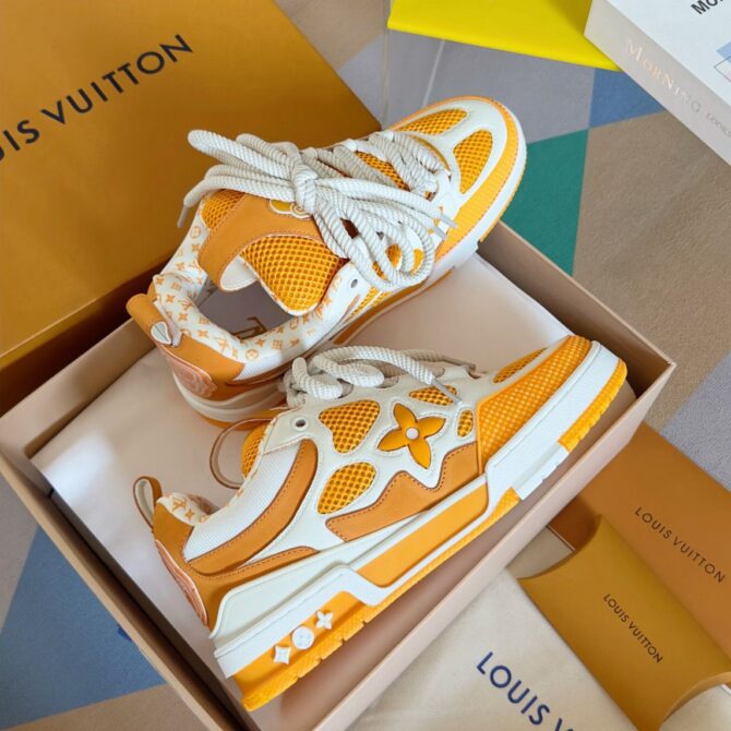 REPLICA LOUIS VUITTON LV SNEAK 'ARANCIONE' - immagine 2