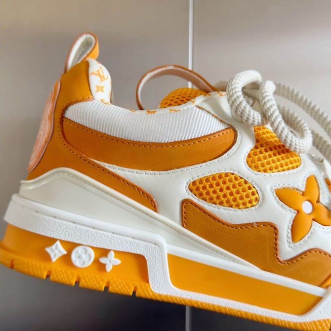 REPLICA LOUIS VUITTON LV SNEAK 'ARANCIONE' - immagine 6