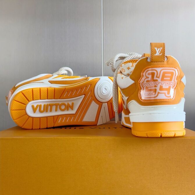 REPLICA LOUIS VUITTON LV SNEAK 'ARANCIONE' - immagine 5