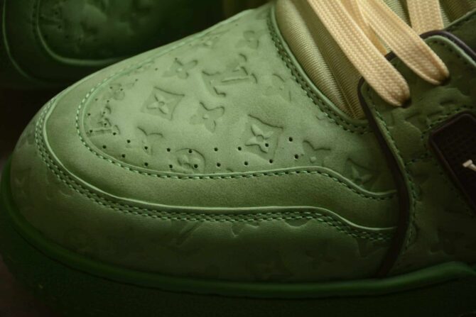 REPLICA LOUIS VUITTON LV TRAINER 'VERDE' - immagine 4