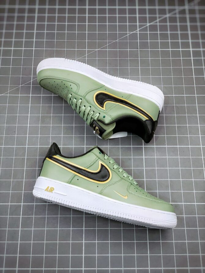 AIR FORCE 1 LOW '07 LV8 DOUBLE SWOOSH 'OLIVE GOLD BLACK' REPLICA - immagine 6
