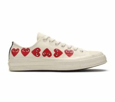 REPLICA CONVERSE COMME DES GARÇONS PLAY X CHUCK 70 LOW TOP 'MULTI HEART'