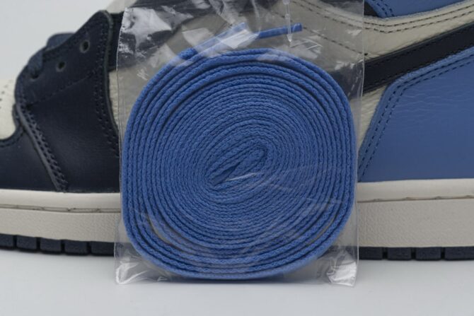 AIR JORDAN 1 RETRO HIGH OG GS 'OBSIDIAN' REPLICA - immagine 2