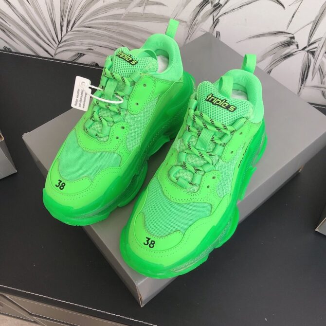 REPLICA BALENCIAGA TRIPLE S CLEAR VERDE - immagine 5