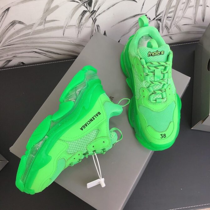 REPLICA BALENCIAGA TRIPLE S CLEAR VERDE - immagine 6